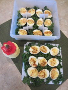 Sweet Stackers - classic deviled eggs